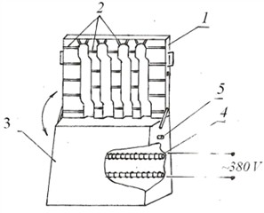 Placement of the carbide insert on the casting model of the link