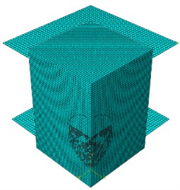 Calculation scheme a) full scheme, b) without the Eulerian zone