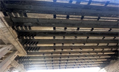 General view of bridge span after CFRP reinforcement  (Andijan region, 15 May 2025, photo by the first author)