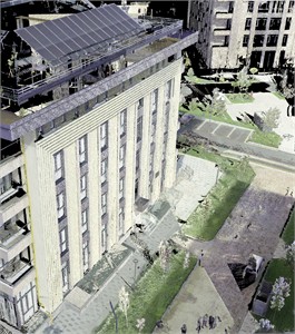 Point cloud of the selected building