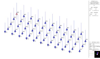 Reactions at pile reinforcement nodes  from longitudinal seismicity