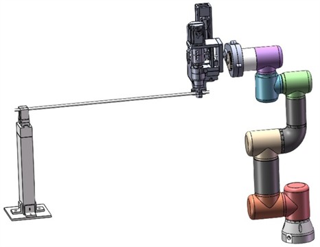 Structure diagram of pipe bending robot