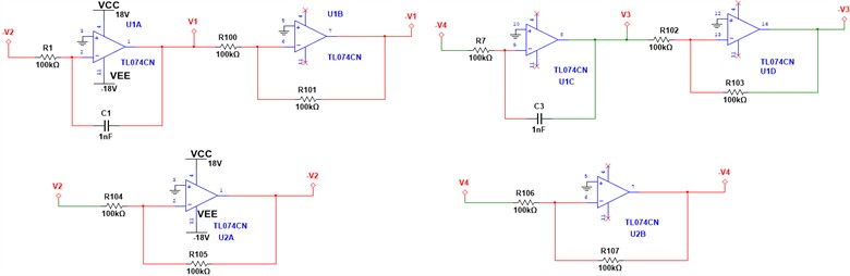 Linear circuit design diagram