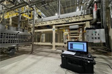 High frequency double-sieve shaker test field diagram.  (Test at Chuzhou Cigarette Factory, Anhui, China, 2024.6.15)