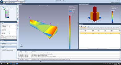 Vibration modal analysis of upper tank body