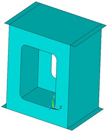 Finite element model of local area