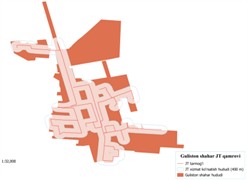 Coverage level of the public transport network in the central cities of the Republic