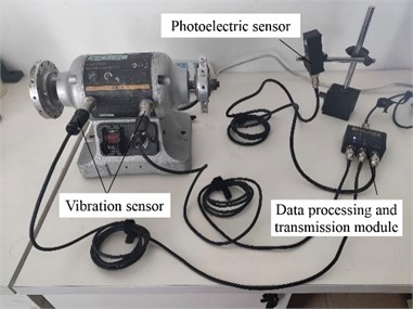 Installation diagram for dynamic balance testing.  Photo by Jianhua Liu at the Vibration Balance Laboratory on September 11, 2025