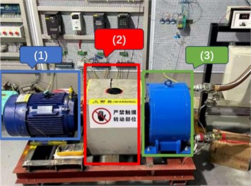 Bearing fault state & IM fabricated test rig description