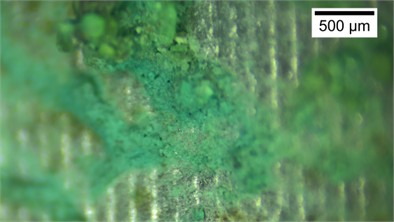 Microstructural characteristics and average particle size of the sands grains adhering  to the cone tip at different relative densities. The photos were taken  by Zhehong Shen at Shaoxing University on November 8, 2024