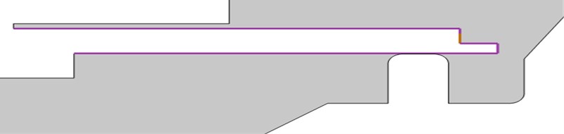 The moving boundary between the solid and fluid