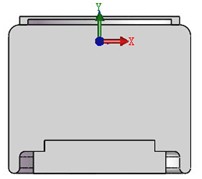 Reference point of the fluid cavity