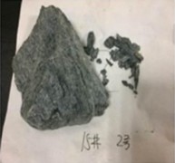 Morphological evolution of residual blocks during slake disintegration of mica-quartz schist