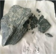 Morphological evolution of residual blocks during slake disintegration of mica-quartz schist