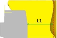 Upsetting under different pre-riveted states