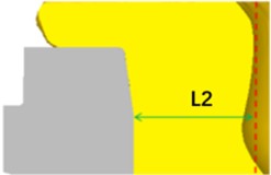 Upsetting under different pre-riveted states