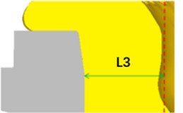 Upsetting under different pre-riveted states
