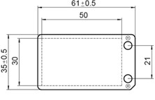 Piezoelectric transducer P-876.A11 and dimensions