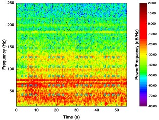 Vibration time-frequency curve