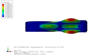 First ten order mode shapes