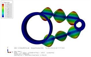 First ten order mode shapes