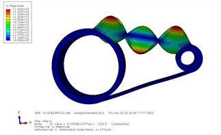 First ten order mode shapes