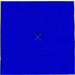 Contour plot of damage variation under 50 ℃/40 J working conditions