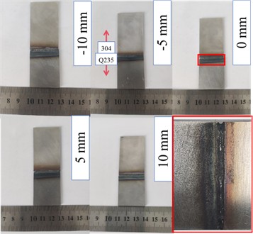 Macroscopic morphology of Q235/304 welded joints.  Photo by Chen Yuehan, Nanyang, China, Dec 5, 2025