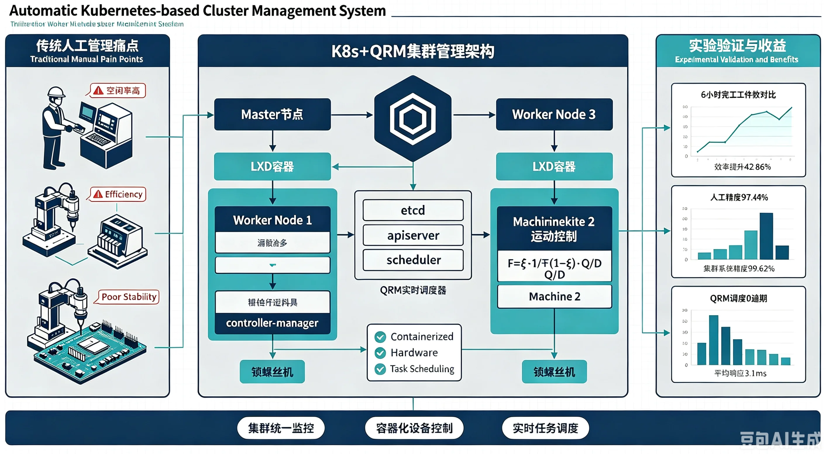 Design and implementation of cluster management system for automatic screw machine based on Kubernetes