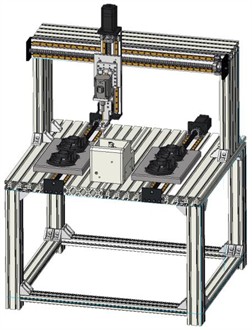 Automatic screw machining platform model
