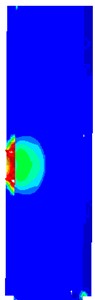 Damage state of piers for different strengthening layer thicknesses