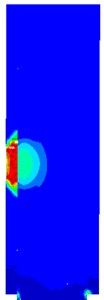 Damage state of piers for different strengthening layer thicknesses