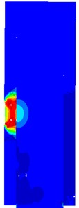 Damage state of piers for different strengthening layer thicknesses