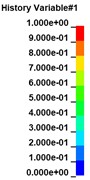 Damage state of piers for different strengthening layer thicknesses