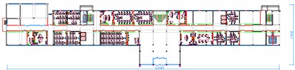 First-floor wall layout of the building