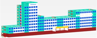 Observation points on the building