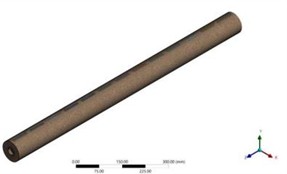 Mesh generation for the double-pipe heat exchanger
