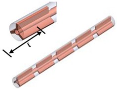 Schematic of the nine metal-foam configurations