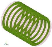 Option No. 1: a) finite element approximation of deformation joints and b) thickened lining sections