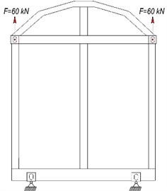 Boundary conditions and equivalent stress distribution in the removable body end wall