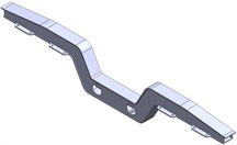 Structural elements of the modernised bogie frame design