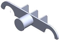 Structural elements of the modernised bogie frame design