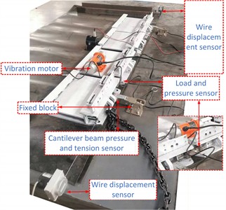 Experimental platform for dynamic load sliding of self-made inclined coal mining equipment with large angle
