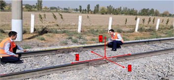 Propagation of vibrations through the track elements resulting from the interaction between the wheelsets and the rail. The photograph was taken during research conducted by the second author in 2024-2025 and illustrates the process of studying issues in the rail joint zones of the railway track