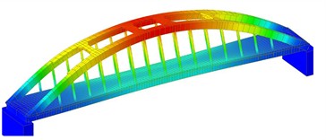 Arch stayed bridge 1 as second case study