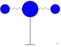 Calculation schemes of span structures in various connections with supports: a) seismic protection + rigid support part; b) seismic protection + movable support part; c) seismic protection + seismic protection; d) seismic protection + spring + movable support part