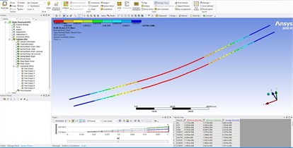 Permanent distortions in the working reinforcement of the fiber-reinforced concrete beam