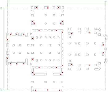 Plan layout of limiters (■: Limiter)