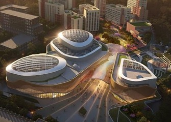 Aerial view of the performance theater. Photo by Sun Dianlong, Shenzhen, China, Jan 24, 2024