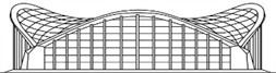 Structural diagrams of the investigated large-span composite shell roofs of unique buildings